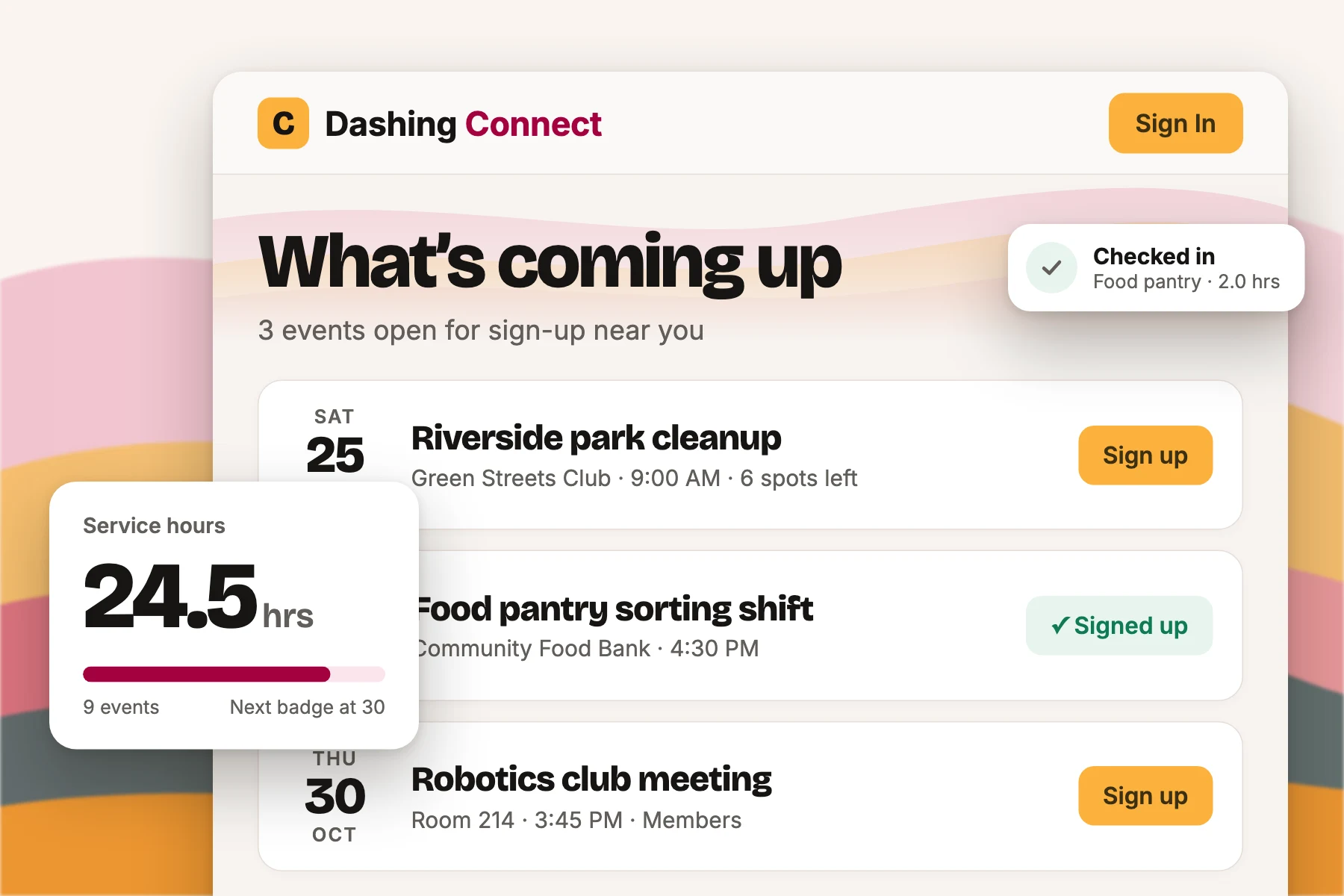 Dashing Connect product preview